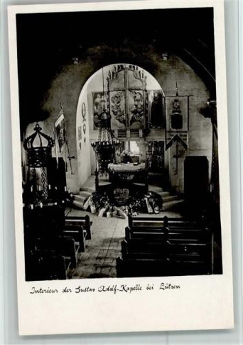Lützen Interieur der Gustav Adolf-Kapelle Innenaufnahme
