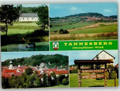 Tännesberg Ortsansichten Kirche 4-Bildaufnahme