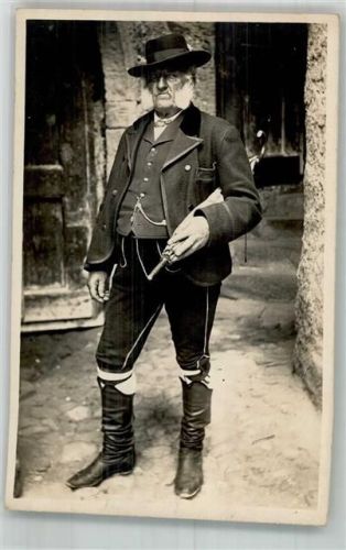 Bozen 1926 Tracht Mann Ort handschriftlich
