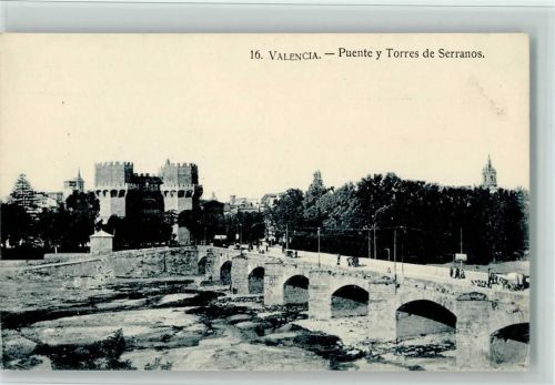 Valencia Brülcke und Türme des Serranos