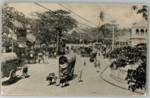 Colombo 1919 Ochsenkarren Straßenbahn Ort lt. Verlag