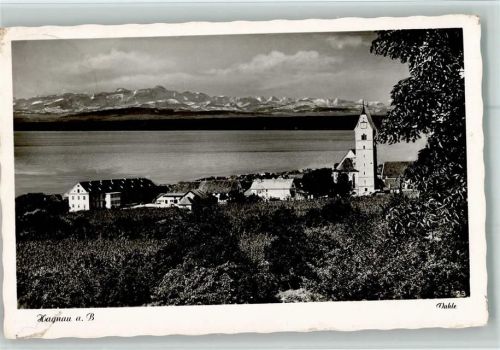 Hagnau Ortsansicht mit Schweizer Alpen Foto Vahle