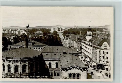 Karl Johansgate Stortinget Slottet Karl-Johan-Strasse Parlament Burg