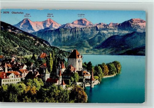 Oberhofen am Thunersee Schloss Oberhofen Eiger Mönch Jungfrau