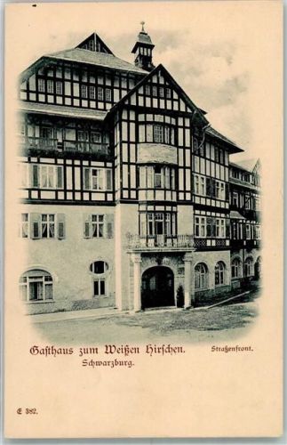 Schwarzburg Gasthaus zum weißen Hrschen