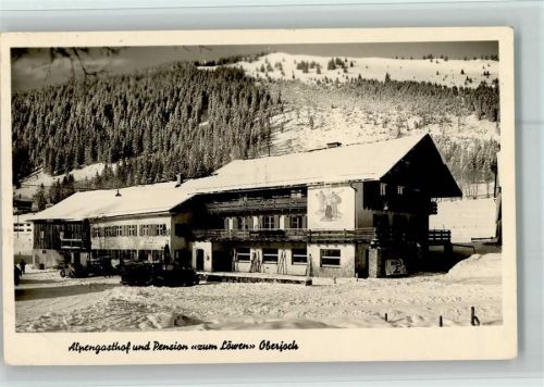 Oberjoch Alpengasthof Pension Zum Löwen Winteraufnahme