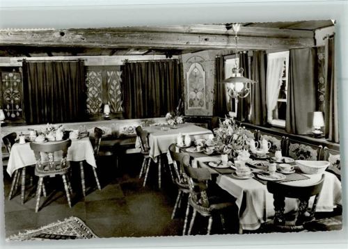 Lehen Hotel garni Café Restaurant Quellenhof Innenaufnahme Gastraum