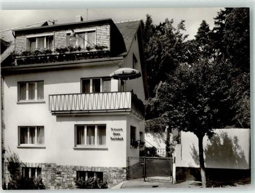 65307 W6208 Bad Schwalbach Foto AK Pension Haus Karlsbad