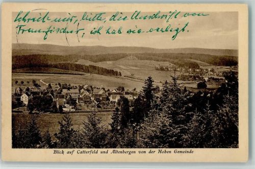 Catterfeld Blick auf Catterfeld und Altbergen von der Hohen Gemeinde