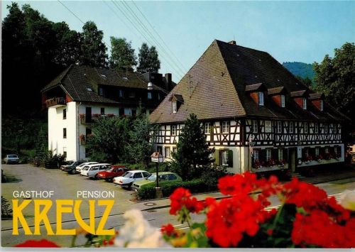 Glottertal Gasthof Pension Kreuz mit Landhaus Fachwerkhaus