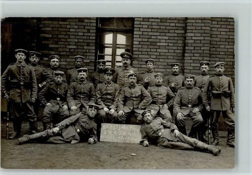 1915 Gruppenfoto - E.B.R. J.R. Nr. 6 Rekr. Depot I - 4. Zug 6. Korp.