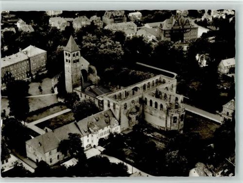 Bad Hersfeld Luftaufnahme Ruine der Stiftskirche