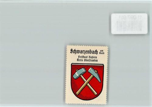 Schwarzenbach a Wald Vignette Wappen Kaffee Hag ca 1920-1940