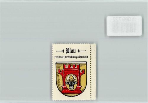 Plau Vignette Wappen Kaffee Hag ca 1920-1940