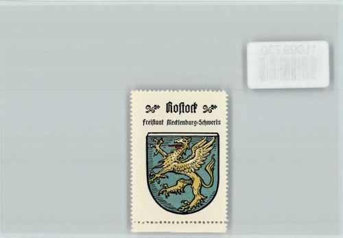 Rostock Vignette Wappen Kaffee Hag ca 1920-1940