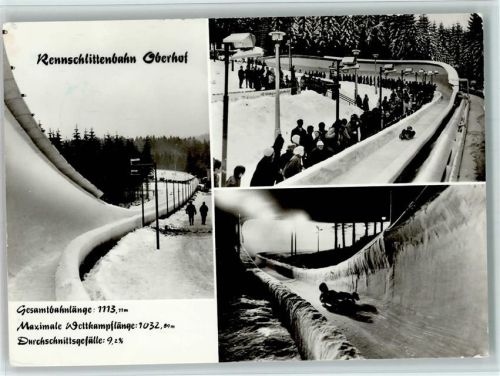 Oberhof Rennschlittenbahn Winter Bob