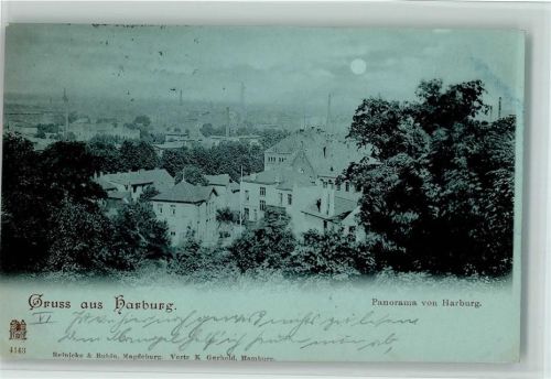 Harburg 1898 Panorama von Harburg