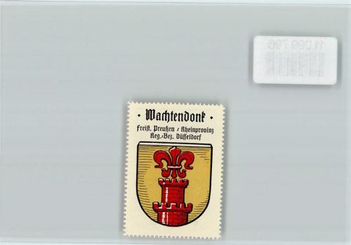 Wachtendonk Vignette Wappen Kaffee Hag ca 1920-1940
