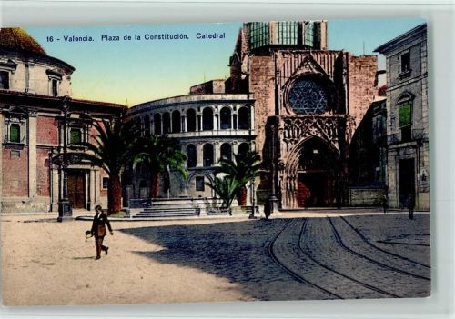 Valencia Plaza de la constitution Platz der Catedral Platz der Verfassung Kathedrale