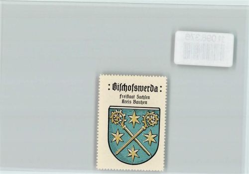 Bischofswerda Vignette Wappen Kaffee Hag ca 1920-1940