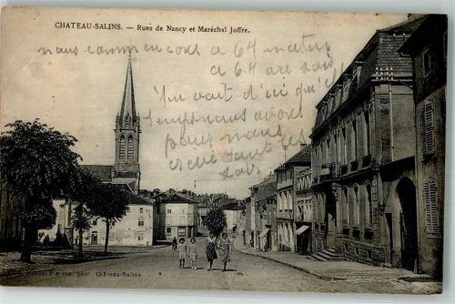 Chateau-Salins Kirche Rue de Nancy et Marechal Joffre