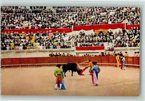 30000 Nimes - Stierkampfarena Torero versetzt den finalen Stoß