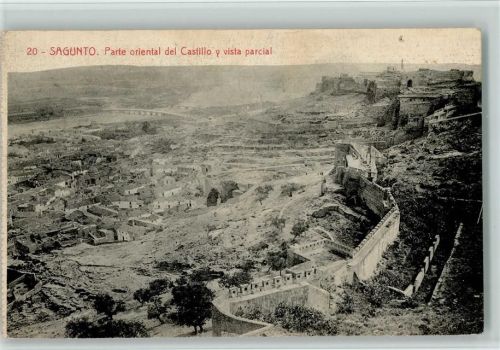 Sagunt Östlicher Teil der Burg und Teilansicht