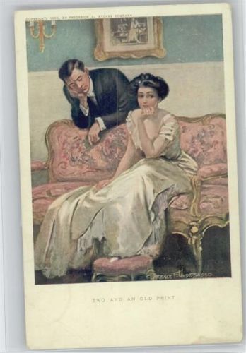 - Two and old print - Glamour - Liebe Poesie - Serie No 14 - 1912 AK