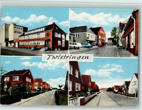 Twistringen Ortsansichten Raiffeisenbank Siedlung 4-Bildaufnahme