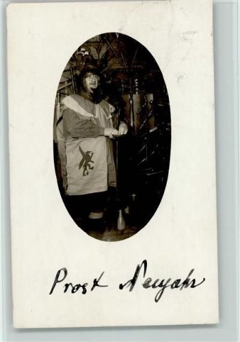 1926 Neujahr - Ritterkostüm Foto AK