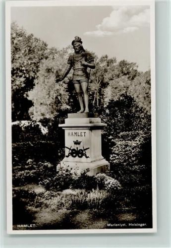 Hamlet Denkmal Foto AK