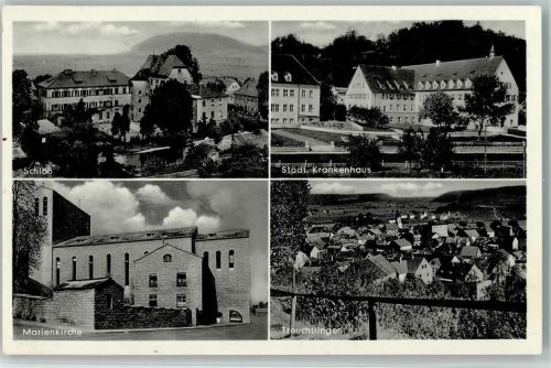Treuchtlingen Schloß Städt. Krankenhaus Marienkirche Gesamtansicht 4-Bildaufnahme Foto Gebhardt