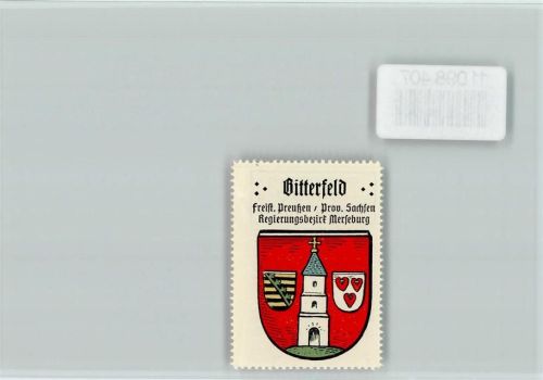 Bitterfeld Vignette Wappen Kaffee Hag ca 1920-1940