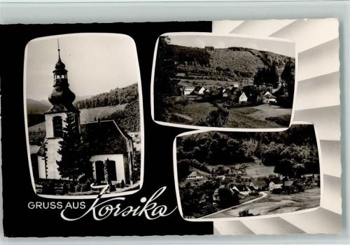 Unter-Schönmattenwag Ortsteil Korsika Kirche 3-Bildaufnahme
