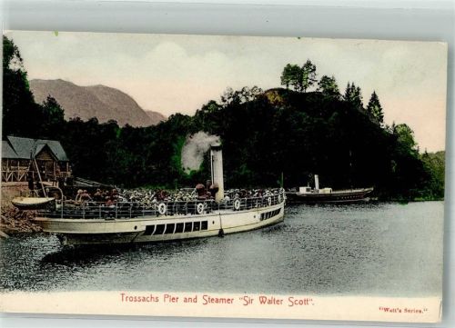 Trossachs Pier and Steamer Sir Walter Scott Dampfschiff