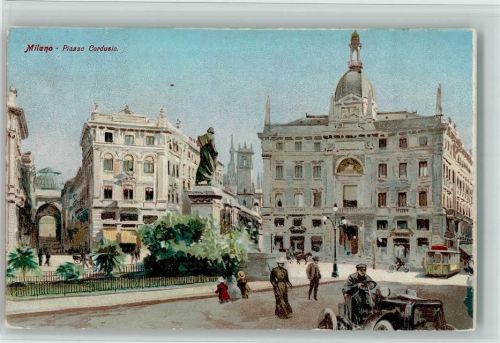 Milano Piazza Cordusio Straßenbahn