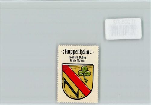 Kuppenheim Vignette Wappen Kaffee Hag ca 1920-1940