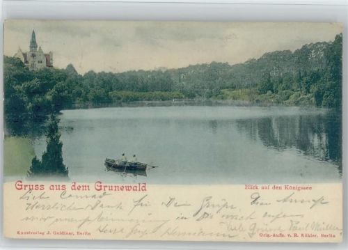 Grunewald Königssee Ruderboot