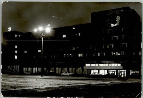 Neubrandenburg Hotel Vier Tore Nacht Beleuchtung