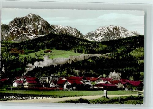 Ainring Ortsansicht mit Staufen und Zwiesel