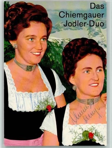 Das Chiemgauer Jodler Duo - Volksmusik Original Autogramm