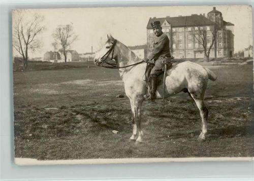 WK I Soldat auf einem Pferd - 1916 AK