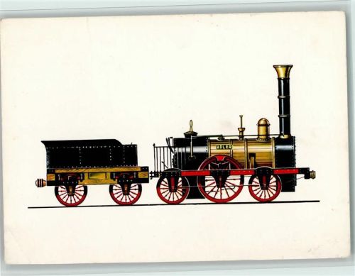Lok Adler 1835 - Zeichnung Swoboda , Eckknick