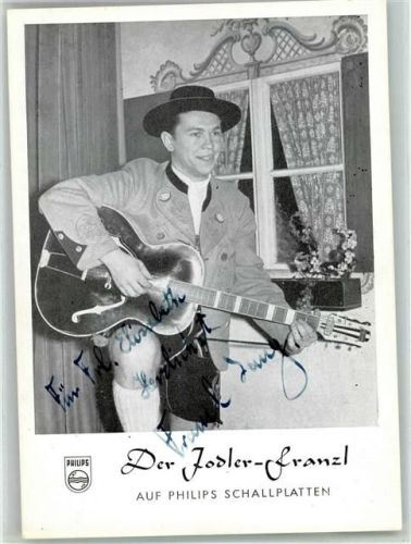 Der Jodler Franzl - Volksmusik Original Autogramm Musiker