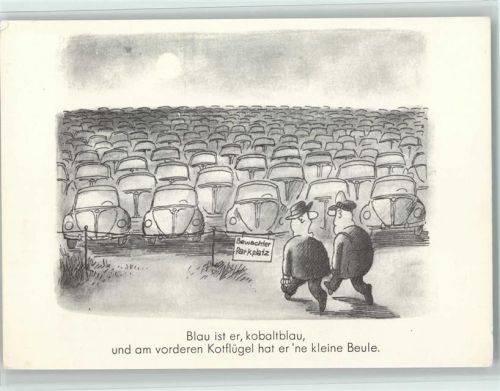 Humor aus der Serie Spaß am VW - Parkplatz