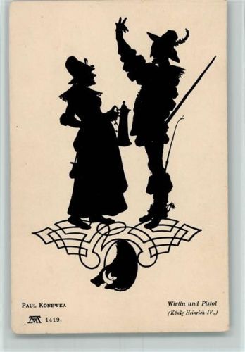 Wirtin und Pistol aus Falstaff und Gesellen AK