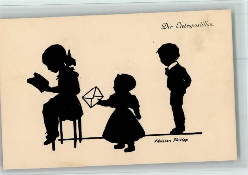 sign F. Philipp - Liebepostillon Amor, Buch lesen Philipp, F.