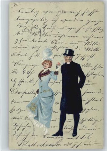 1899 Glamour Frau in Pelzmode, Litho