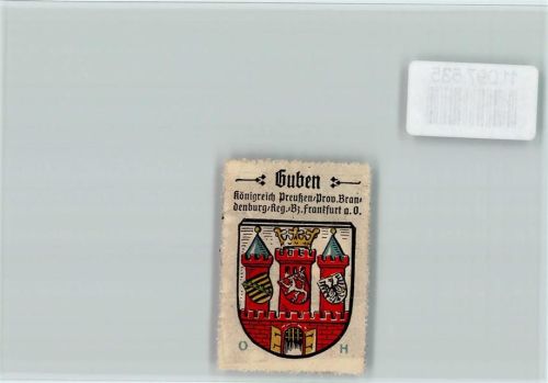 Guben Vignette Wappen Kaffee Hag ca 1920-1940