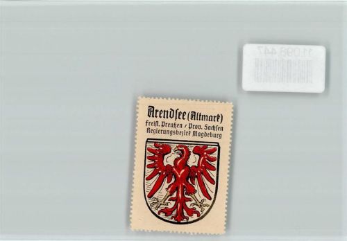 Arendsee Vignette Wappen Kaffee Hag ca 1920-1940